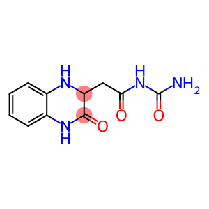 2-Quinoxalineacetamide, N-(aminocarbonyl)-1,2,3,4-tetrahydro-3-oxo-