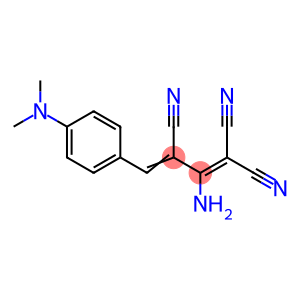 1,3-BUTADIENE-1,1,3-TRICARBONITRILE, 2-AMINO-4-(p-(DIMETHYLAMINO)PHENY L)-