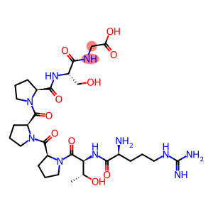 Glycine, N-[N-[1-[1-[1-(N-L-arginyl-L-threonyl)-L-prolyl]-L-prolyl]-L-prolyl]-L-seryl]- (9CI)