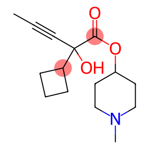 Cyclobutaneacetic acid, α-hydroxy-α-1-propyn-1-yl-, 1-methyl-4-piperidinyl ester