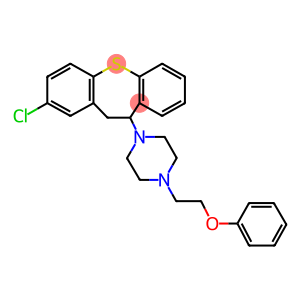 2-[4-(2-chloro-10,11-dihydrodibenzo[b,f]thiepin-10-yl)-1-piperazinyl]ethyl phenyl ether