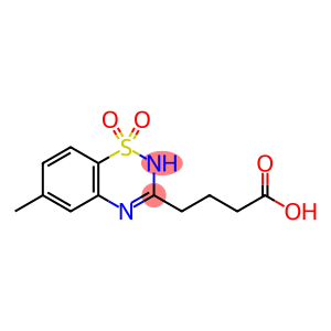 6-Methyl-2H-1,2,4-benzothiadiazine-3-butanoic acid 1,1-dioxide