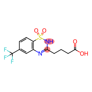 6-(Trifluoromethyl)-2H-1,2,4-benzothiadiazine-3-butanoic acid 1,1-dioxide