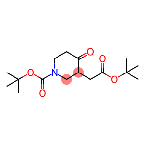 3-PIPERIDINEACETIC ACID, 1-[(1,1-DIMETHYLETHOXY)CARBONYL]-4-OXO-, 1,1-DIMETHYLETHYL ESTER