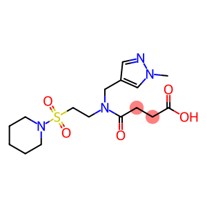 4-{[(1-Methyl-1H-pyrazol-4-yl)methyl][2-(piperidin -1-ylsulfonyl)ethyl]amino}-4-oxobutanoic acid