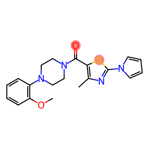 [4-(2-methoxyphenyl)piperazin-1-yl][4-methyl-2-(1H-pyrrol-1-yl)-1,3-thiazol-5-yl]methanone