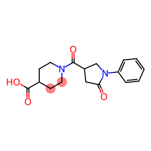 1-[(5-Oxo-1-phenylpyrrolidin-3-yl)carbonyl]-piperidine-4-carboxylic acid