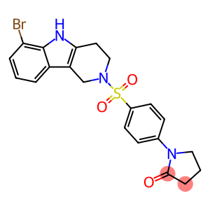 1-{4-[(6-bromo-1,3,4,5-tetrahydro-2H-pyrido[4,3-b]indol-2-yl)sulfonyl]phenyl}pyrrolidin-2-one