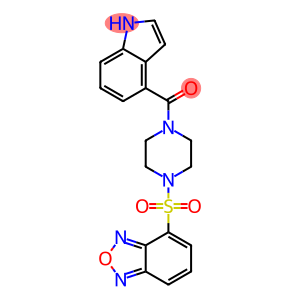 [4-(2,1,3-benzoxadiazol-4-ylsulfonyl)piperazin-1-yl](1H-indol-4-yl)methanone