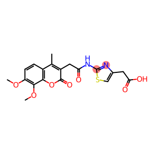 [(2E)-2-{[(7,8-dimethoxy-4-methyl-2-oxo-2H-chromen-3-yl)acetyl]imino}-2,3-dihydro-1,3-thiazol-4-yl]acetic acid