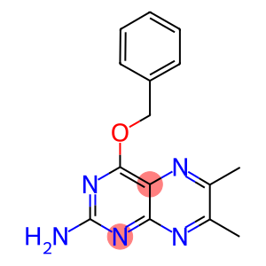 4-(benzyloxy)-6,7-dimethyl-2-pteridinylamine