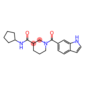 N-cyclopentyl-1-(1H-indol-6-ylcarbonyl)piperidine-3-carboxamide