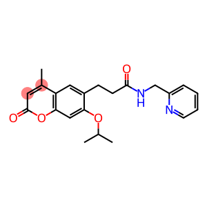 3-[4-methyl-2-oxo-7-(propan-2-yloxy)-2H-chromen-6-yl]-N-(pyridin-2-ylmethyl)propanamide