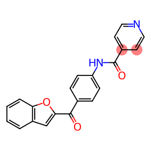 N-[4-(1-benzofuran-2-ylcarbonyl)phenyl]pyridine-4-carboxamide