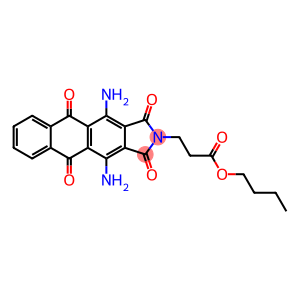 2h-naphth[2,3-f]isoindole-2-propionic acid, 4,11-diamino-1,3,5,10-tetrahydro-1,5,10-tetraoxo- butyl ester