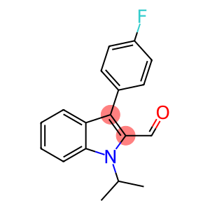 3-(4-FLUORO-PHENYL)-1-ISOPROPYL-1H-INDOLE-2-CARBALDEHYDE