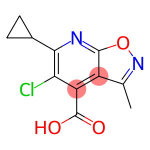 5-Chloro-6-cyclopropyl-3-methyl-isoxazolo[5,4-b]pyridine-4-carboxylic acid