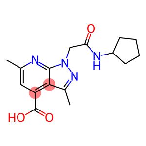 1-[2-(Cyclopentylamino)-2-oxoethyl]-3,6-dimethyl-1H-pyrazolo[3,4-b]pyridine-4-carboxylic acid