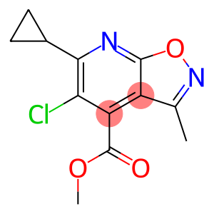 methyl 5-chloro-6-cyclopropyl-3-methylisoxazolo[5,4-b]pyridine-4-carboxylate