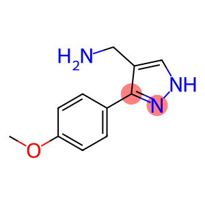 [3-(4-Methoxyphenyl)-1H-pyrazol-4-yl]methylamine