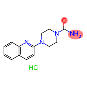 1-Piperazinecarboxamide, 4-(2-quinolinyl)-, hydrochloride (1:1)