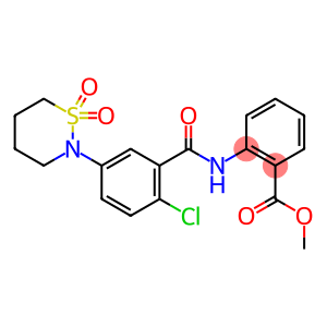 methyl 2-({[2-chloro-5-(1,1-dioxido-1,2-thiazinan-2-yl)phenyl]carbonyl}amino)benzoate