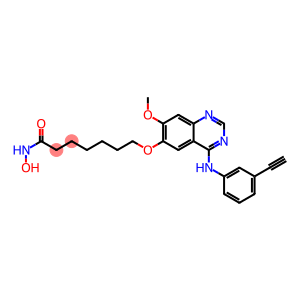 7-[[4-(3-Ethynylphenylamino)-7-methoxyquinazolin-6-yl]oxy]-N-hydroxyheptanamide