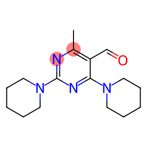 5-Pyrimidinecarboxaldehyde, 4-methyl-2,6-di-1-piperidinyl-