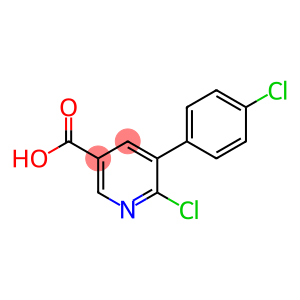 Pyridine-3-carboxylic acid, 6-chloro-5-(4-chlorophenyl)-