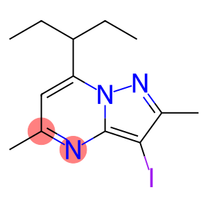 3-碘-2,5-二甲基-7-(戊-3-基)吡唑并[1,5-a]嘧啶