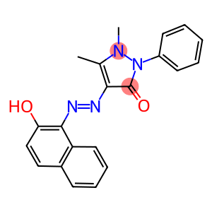 4-[(2-hydroxy-1-naphthyl)diazenyl]-1,5-dimethyl-2-phenyl-1,2-dihydro-3H-pyrazol-3-one