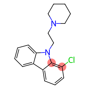 9-[2-(3,4,5,6-tetrahydro-2H-pyridin-1-yl)ethyl]carbazole chloride