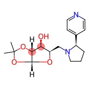 (3aR,5R,6S,6aR)-2,2-dimethyl-5-{[(2R)-2-(pyridin-4-yl)pyrrolidin-1-yl]methyl}-tetrahydro-2H-furo[2,3-d][1,3]dioxol-6-ol