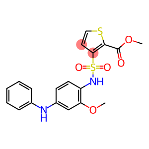 3-(N-(2-甲氧基-4-(苯氨基)苯基)氨磺酰基)噻吩-2-羧酸甲酯