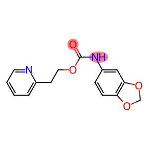 2-pyridin-2-ylethyl N-benzo[1,3]dioxol-5-ylcarbamate