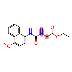 ethyl 2-[(4-methoxynaphthalen-1-yl)carbamoylamino]acetate