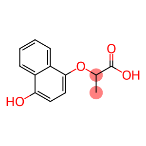 2-(4-Hydroxy-1-naphthalenyloxy)propionic acid