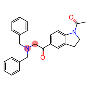 Ethanone, 1-(1-acetyl-2,3-dihydro-1H-indol-5-yl)-2-[bis(phenylMethyl)aMino]-