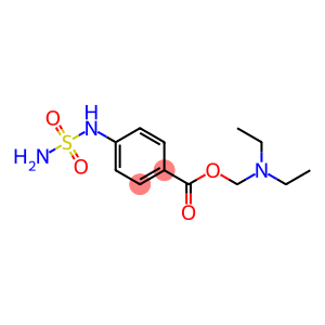 Benzoic acid, p-sulfamoylamino-, diethylaminomethyl ester (6CI)