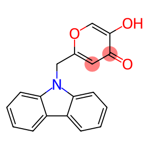 4H-Pyran-4-one, 2-(9H-carbazol-9-ylmethyl)-5-hydroxy-