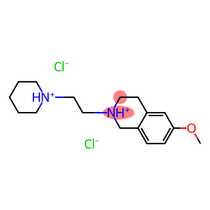 Isoquinoline,1,2,3,4-tetrahydro-6-methoxy-2-[2-(1-piperidinyl)ethyl]-, hydrochloride (1:2)