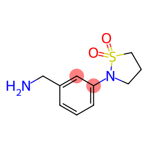 2-[3-(Aminomethyl)phenyl]-1lambda(6),2-thiazolidine-1,1-dione