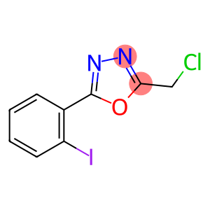 2-(chloromethyl)-5-(2-iodophenyl)-1,3,4-oxadiazole