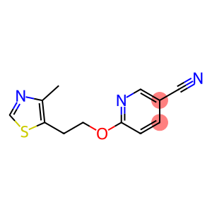 6-[2-(4-methyl-1,3-thiazol-5-yl)ethoxy]nicotinonitrile