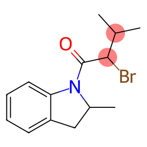 2-Bromo-3-methyl-1-(2-methyl-2,3-dihydro-1H-indol-1-yl)butan-1-one