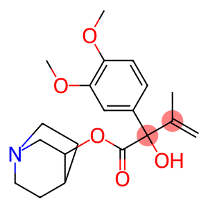 1-azabicyclo[2.2.2]oct-8-yl 2-(3,4-dimethoxyphenyl)-2-hydroxy-3-methyl -but-3-enoate