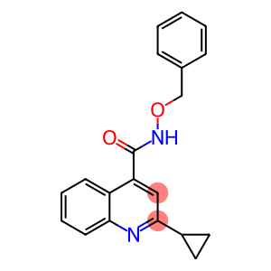 N-(benzyloxy)-2-cyclopropylquinoline-4-carboxamide