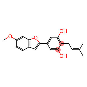 5-(6-Methoxy-2-benzofuranyl)-2-(3-methyl-2-buten-1-yl)-1,3-benzenediol