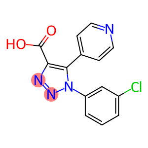 1H-1,2,3-Triazole-4-carboxylic acid, 1-(3-chlorophenyl)-5-(4-pyridinyl)-