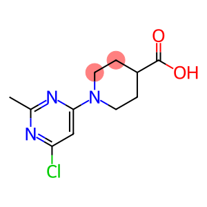 1-(6-chloro-2-methyl-4-pyrimidinyl)-4-piperidinecarboxylic acid